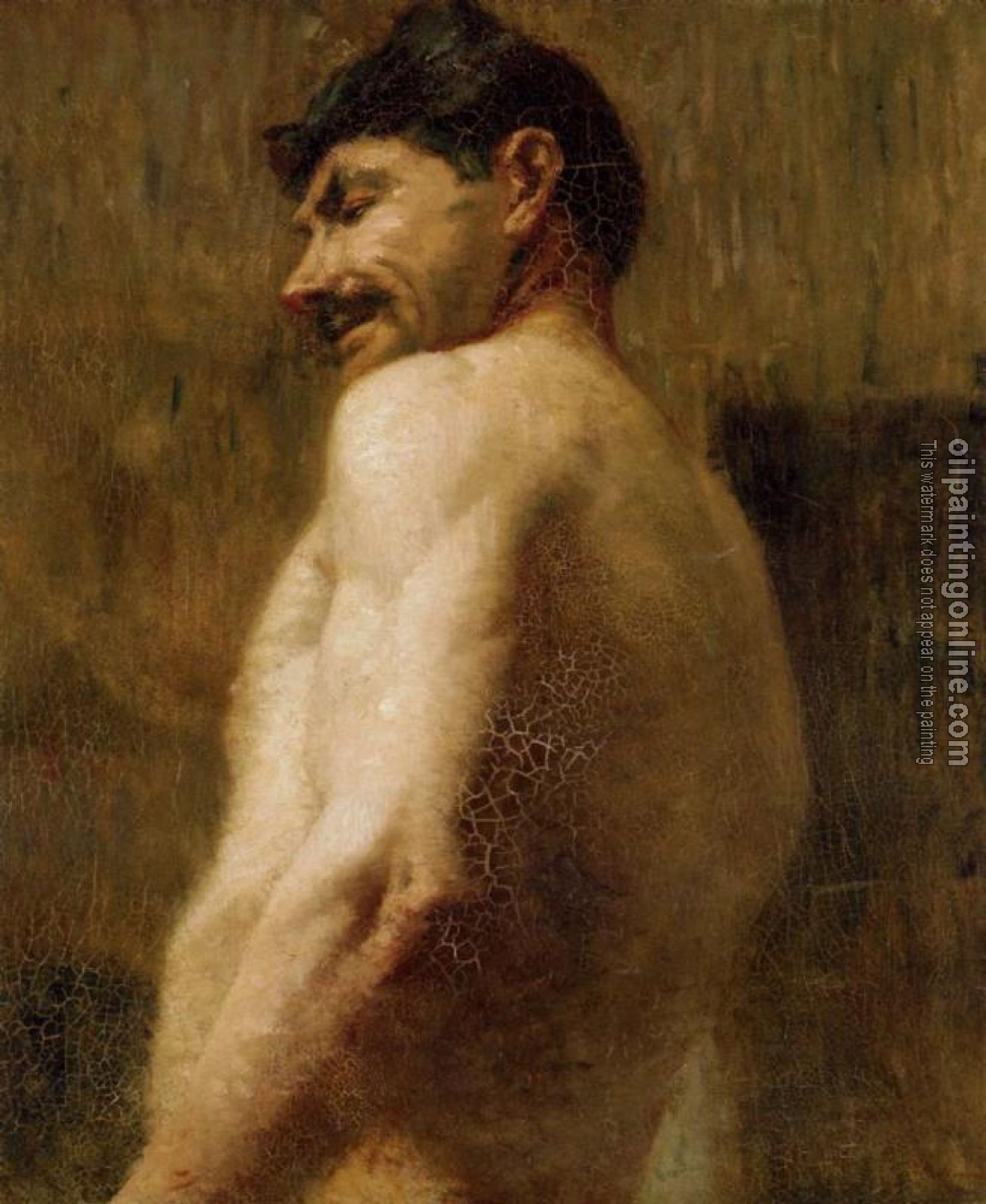 Toulouse-Lautrec, Henri de - Bust of a Nude Man